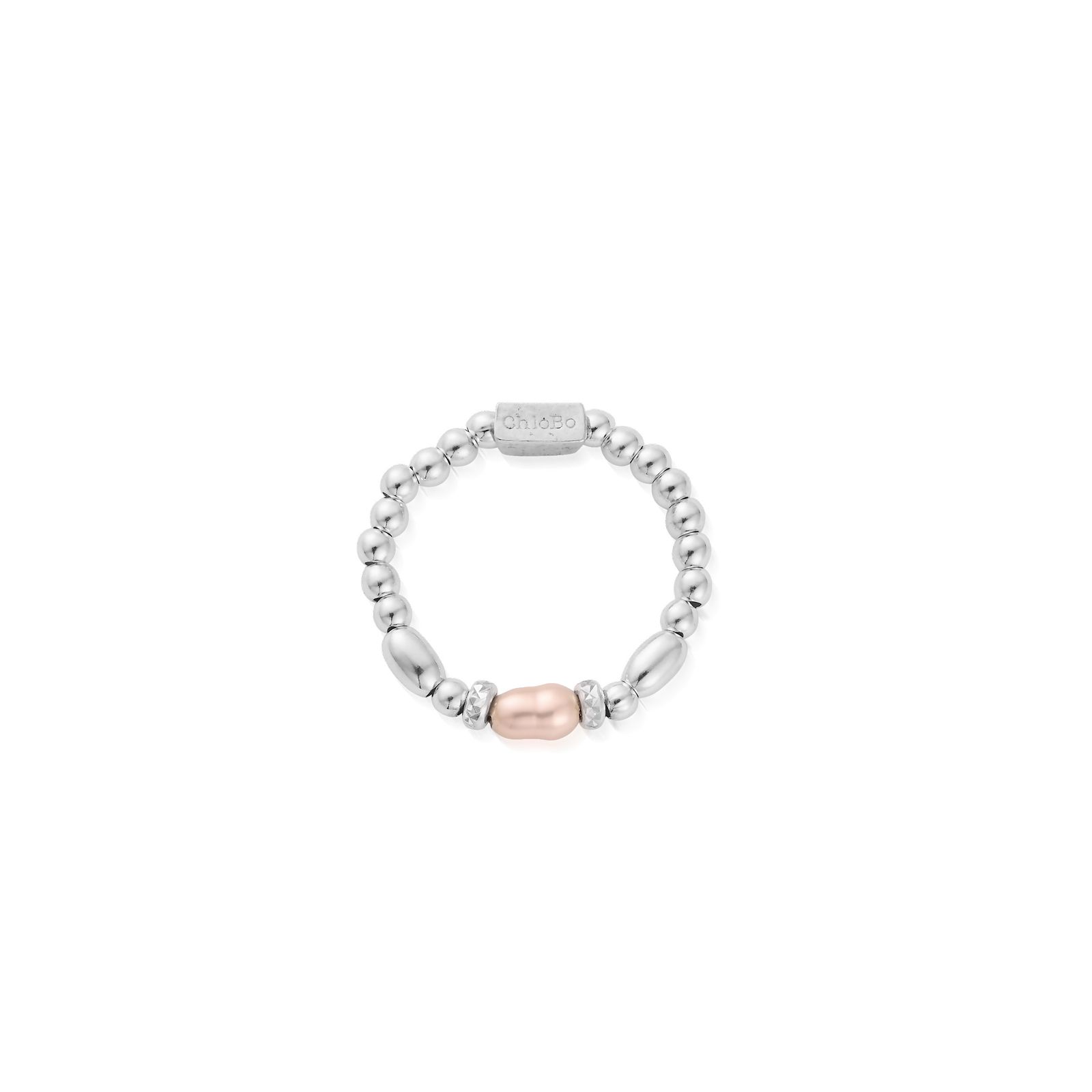 ChloBo SR2SPP Mini Sparkle Pink Pearl Ring (Medium) – 925 Jewellery