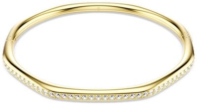 Swarovski Dextera Bangle Octagon Shape, Round Cut, White, Gold-tone M 5724581