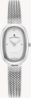 Jacques Du Manoir Noblesse Two-Hand Quartz (20mm) White Dial / Stainless Steel Mesh Bracelet JWL05201