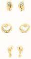 Calvin Klein Ladiea Gold-Tone Multiple Pack Stud Earrings 35000977