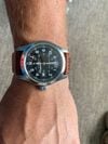 Customer picture of Hamilton Khaki Field Automatic *The Avengers - 2012* (42mm) Black Dial / Brown Leather Strap H70555533