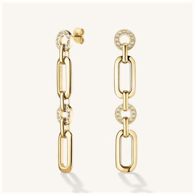Rosefield Jewellery Multi Octagon Studs Earrings Gold JEOSG-J902