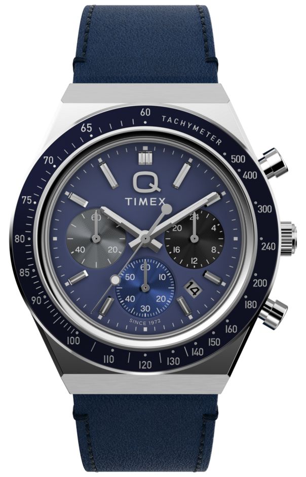 Timex TW2Y36100 Q Timex Chronograph (40mm) Midnight Blue Watch
