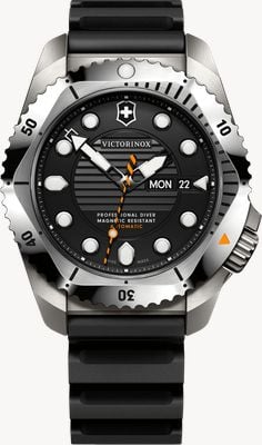 Victorinox Dive Pro Automatic (43mm) Black Dial / Black Rubber Strap Watch 242070