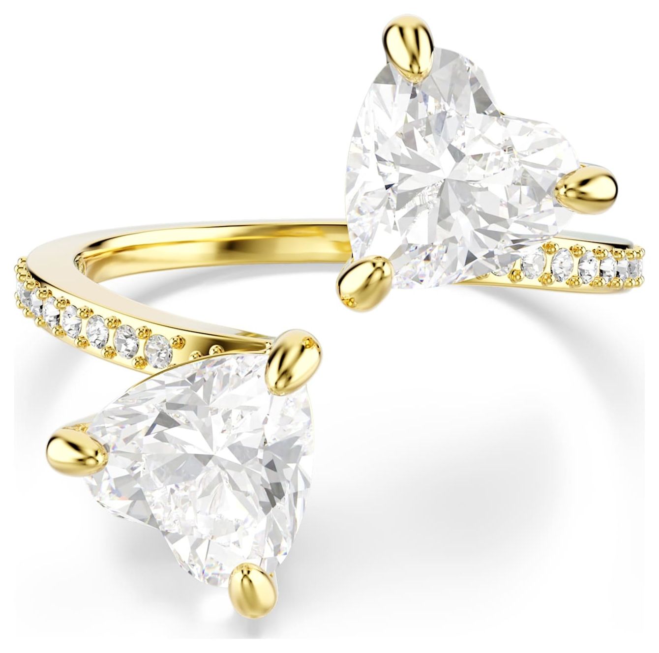 Swarovski 5733481 Mesmera Open Ring Heart Cut, Pavé, White Jewellery