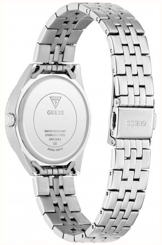 Guess Ladies Adelaide Silver-Tone Glitz Dial Silver-Tone Stainless Steel Bracelet GW1103L1 - alternate view 2