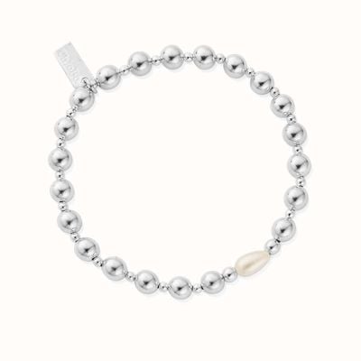 ChloBo Feature Pearl Bracelet - 925 Sterling Silver SBFEALP