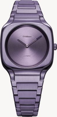 D1 Milano Square Disco Purple (32mm) Purple Sunray Dial / Purple Stainless Steel Bracelet SQBL02