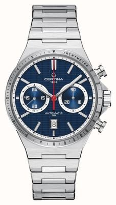 Certina DS-7 Chrono Auto (42mm) Blue Dial / Stainless Steel Bracelet C0434271104100