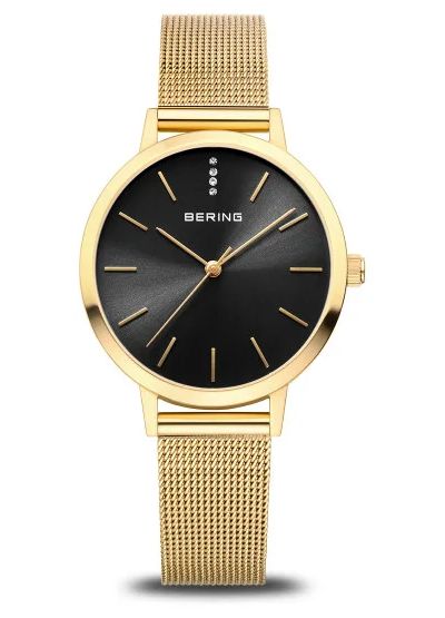 Bering 13434-332 Women's Classic (34mm) Black Sunray Dial / Watch