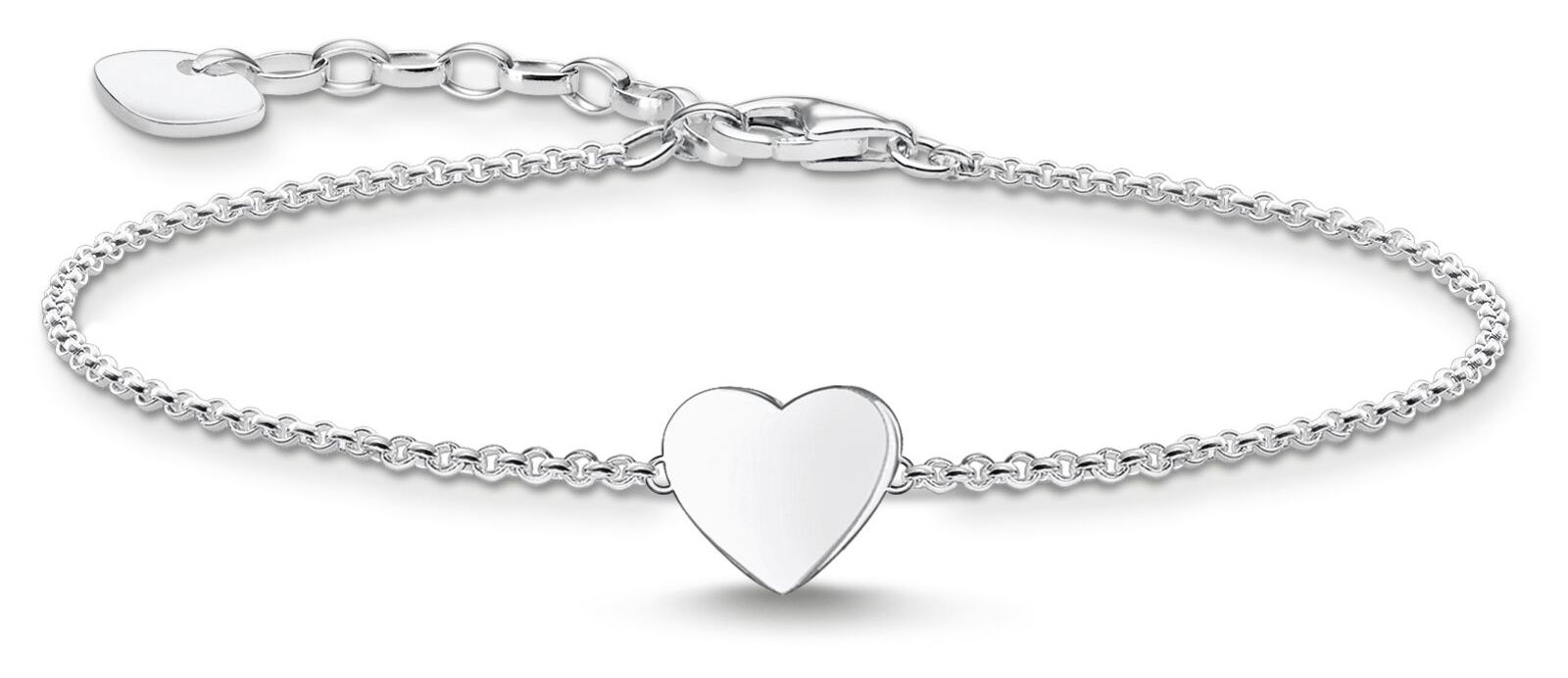Thomas Sabo A2044-001-21-L19V Sterling Silver Plain Heart Jewellery
