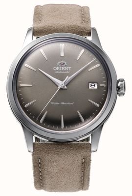 Orient Bambino Automatic (38mm) Grey Dial / Brown Leather Strap RA-AC0M13N30B