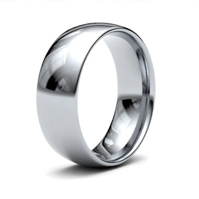 James Moore Wedding Rings | Palladium | 7mm | Light | Traditional Court | AG_7GLC-PD