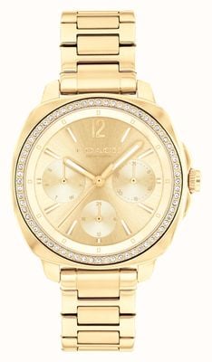 Coach Women's Kitt (34mm) Gold Dial / Gold-Tone Stainless Steel Bracelet 14504393