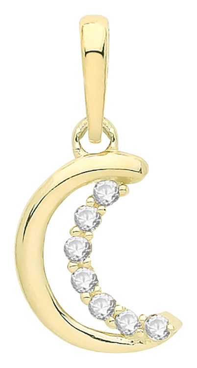 James Moore TH PN1276 9ct Yellow Gold Cubic Zirconia Jewellery