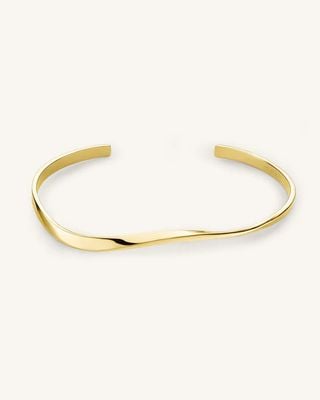 Rosefield Jewellery Ladies Iggy Twisted Bangle Gold JTWBG-J075