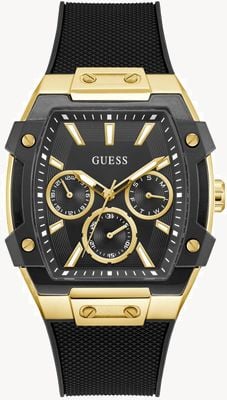 Guess PHOENIX Multifunction (44mm) Black Dial / Black Silicone Strap GW0956G2