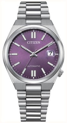 Citizen Tsuyosa Automatic (37mm) Sunray Purple Dial / Stainless Steel Bracelet NJ0200-50W