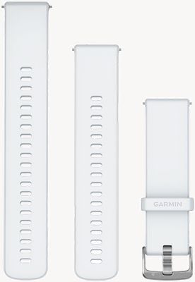 Garmin Quick Release Strap Only (22 mm) Whitestone Silicone Silver Hardware 010-13256-20