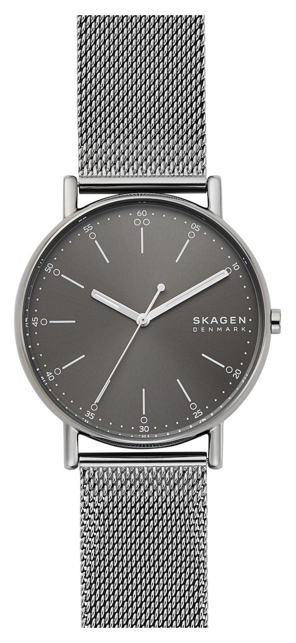 Skagen SKW6577 Men’s Signatur Grey-Plated Milanese Mesh Watch