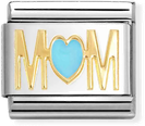 Nomination Classic Mum 18ct Gold & Steel Enamel Charm 030272/83