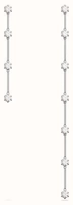 Swarovski Constella Drop Earrings | Asymmetrical | White Crystal | Rhodium Plated 5641681