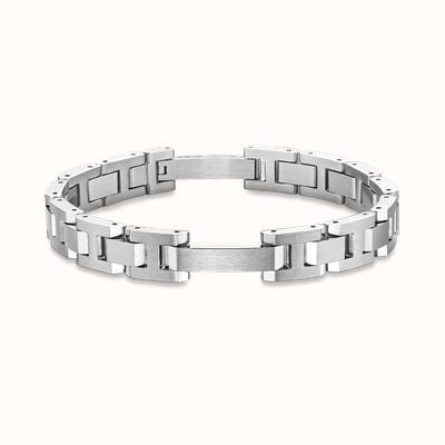 Herbelin Cap Camarat Bracelet - Brushed And Polished Stainless Steel - 10mm (Adjustable) BCC10AB