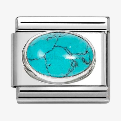 Nomination Classic Veined Turquoise Stone Charm 330510/49