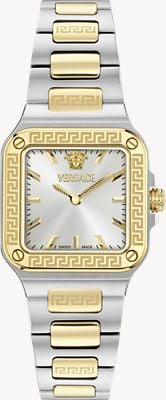 Versace GRECA EDGE Quartz (29mm) Silver Dial / Two-Tone Stainless Steel Bracelet VE5G00226