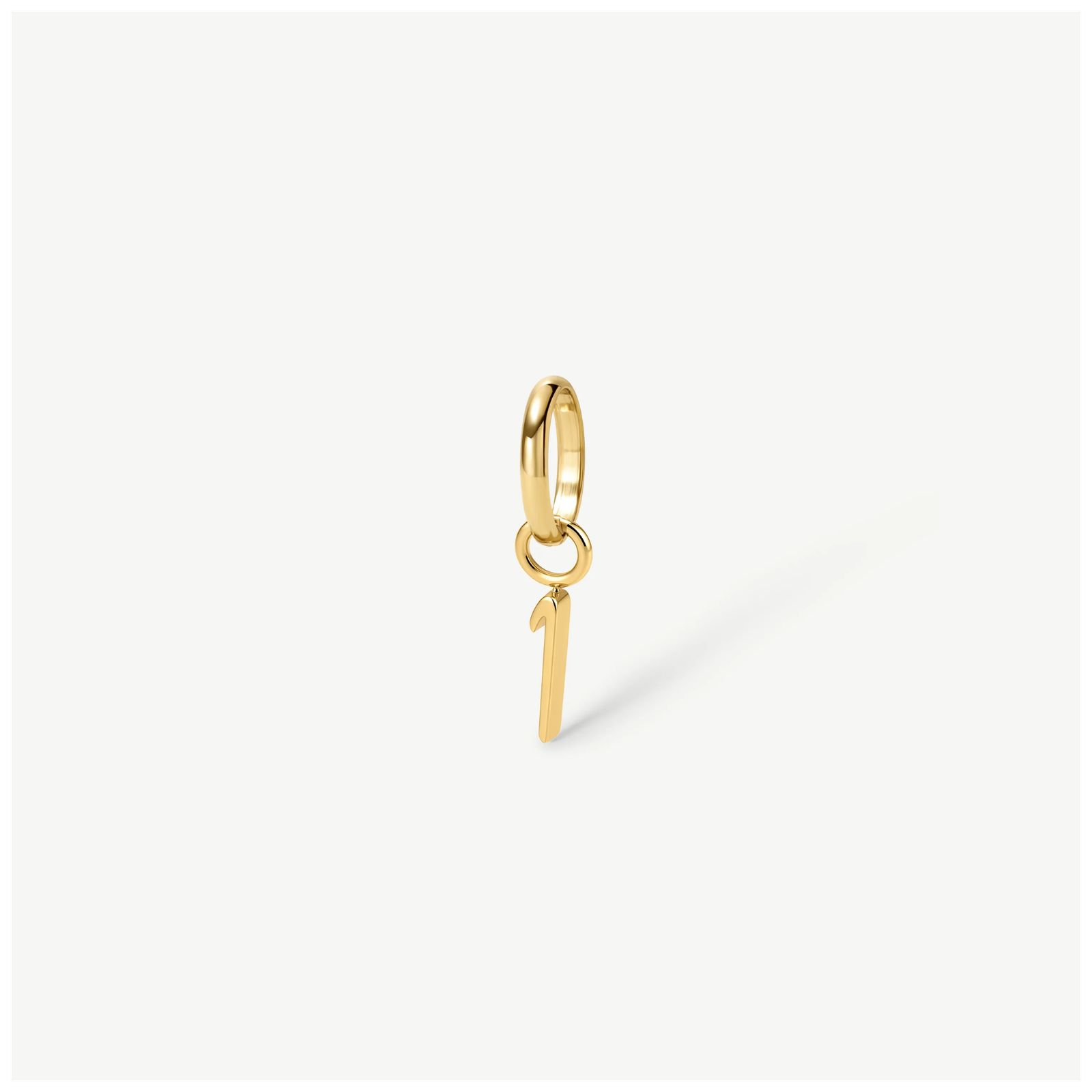 D.LOUISE CH-19-01 Gold Tone Mini Number Charm - 1 Jewellery