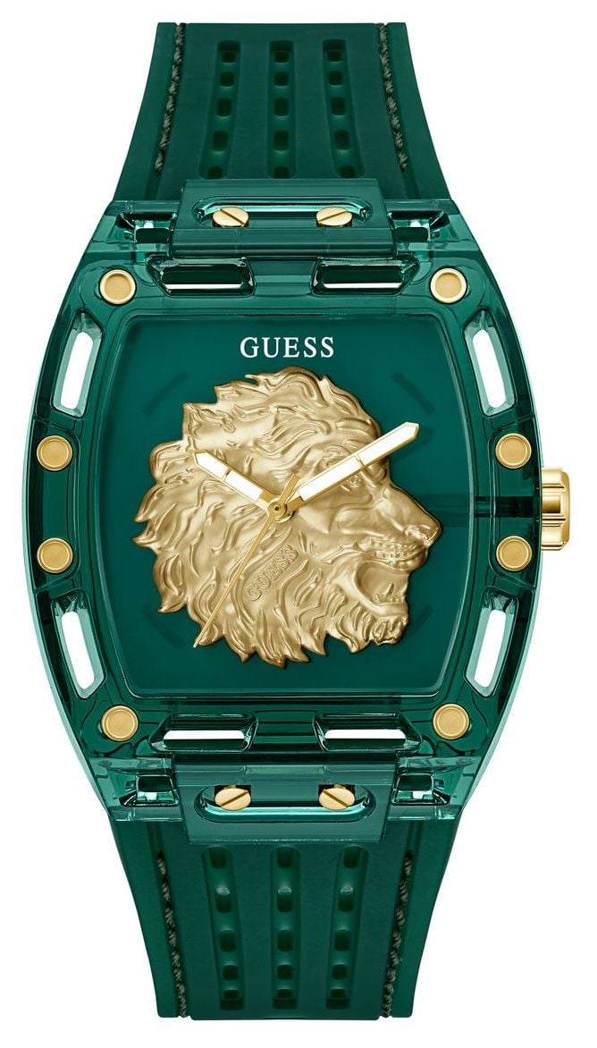 Guess GW0959G2 PHOENIX (42mm) Transparent Green Dial / Green Watch