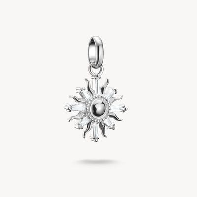 Thomas Sabo Charm Pendant Sun with Stones Connect Silver CC1246-051-14
