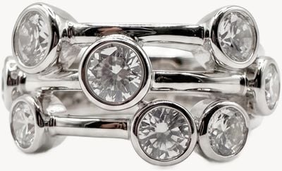 Solid Silver Boodle Ring - Size K JZR130-K