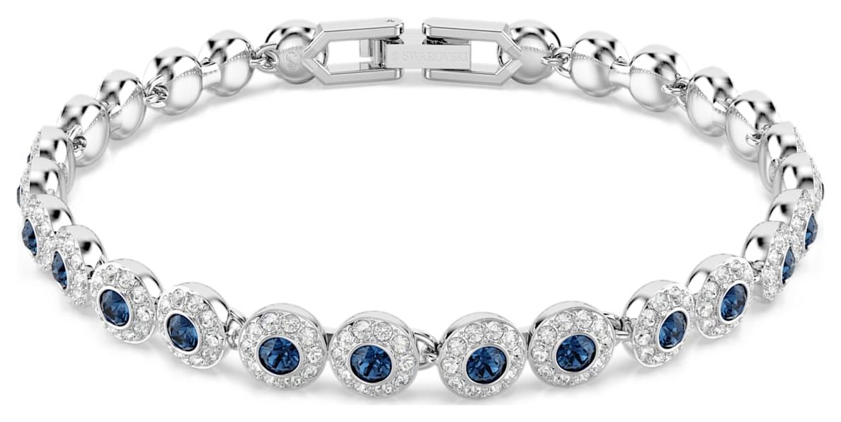 Swarovski 5733401 Una Angelic Tennis Bracelet, Blue, Round Jewellery