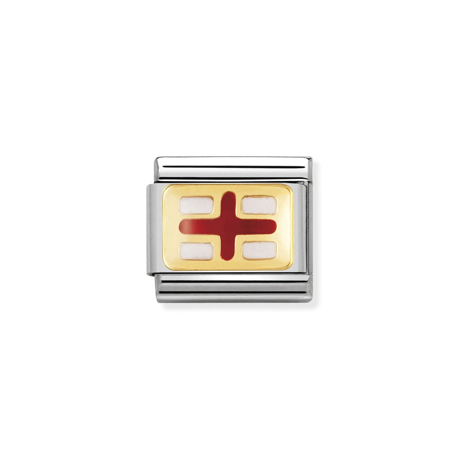 Nomination 030234/08 Classic England Flag Enamel 18ct Gold Jewellery