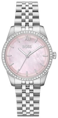 BOSS Graceful Mother of Pearl Crystal B0SS Watch 1502866