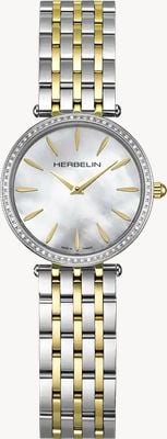 Herbelin Epsilon Diamond Quartz (28mm) Mother-of-Pearl Dial / Two-Tone Stainless Steel Bracelet 17116BT68Y19