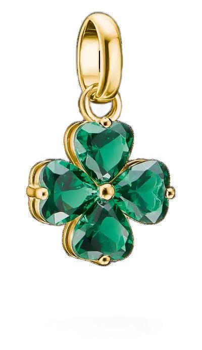 Thomas Sabo CC1326-M01-6 Cloverleaf Charm with green Jewellery