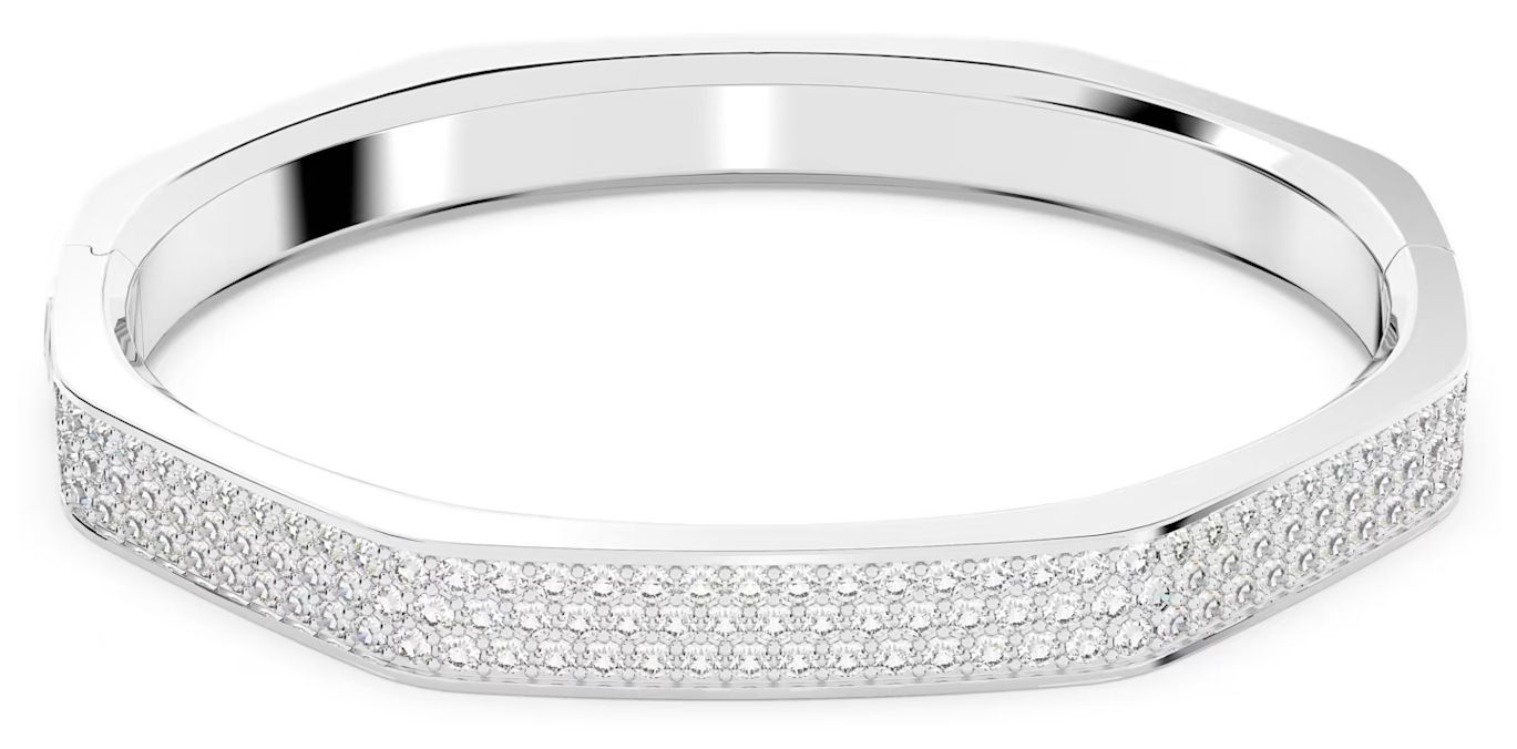 Swarovski 5655625 Dextera Octagon Bangle Large | Rhodium Jewellery