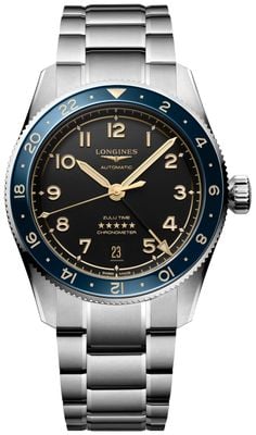 LONGINES Spirit Zulu Time GMT Automatic (39mm) Anthracite Dial / Stainless Steel Bracelet L38024606