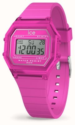 Ice-Watch ICE Digit Retro Neon Pink (32mm) Pink Digital Dial / Pink Silicone Strap 022887