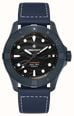 Bremont Supermarine Full Ceramic Deep Blue Limited Edition (43mm) Black 3D Pattern Dial / Blue Hybrid Strap SM43-DT-BLCER-BK-L-S