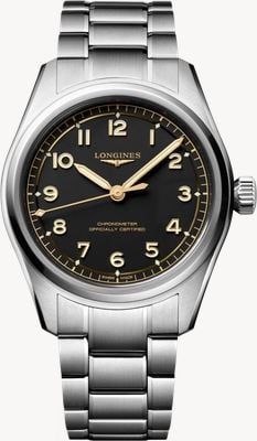 LONGINES Spirit Pilot Automatic Chronometer (39mm) Black Dial / Stainless Steel Bracelet L38094536