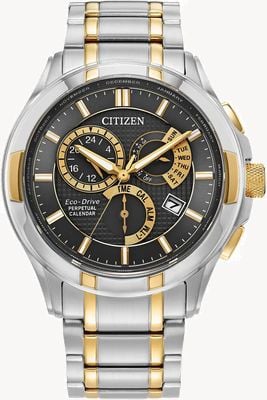 Citizen Eco-Drive Classic 8700 (42mm) Black Dial / Two-Tone Stainless Steel BL8164-57E
