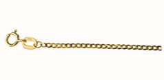 9ct Solid Yellow Gold Ultra Fine Flat Curb 20" Chain SUFC-150-9Y-20 - alternate view 2