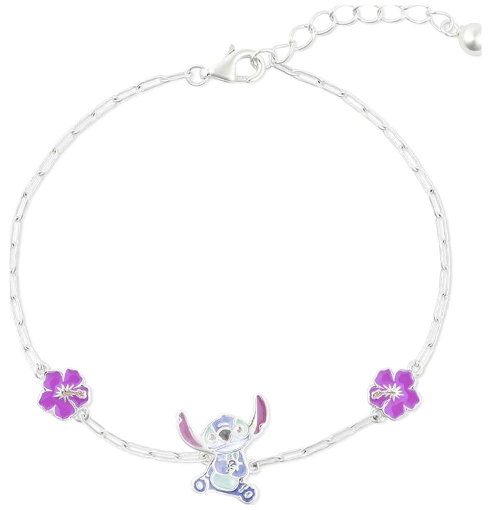 Disney B902414SL-65.PH Sterling Silver Pink and Blue Lilo & Jewellery