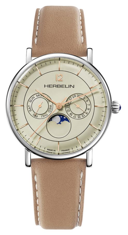 Herbelin 12747AP17TR Men's Inspiration | Champagne Moonphase Watch