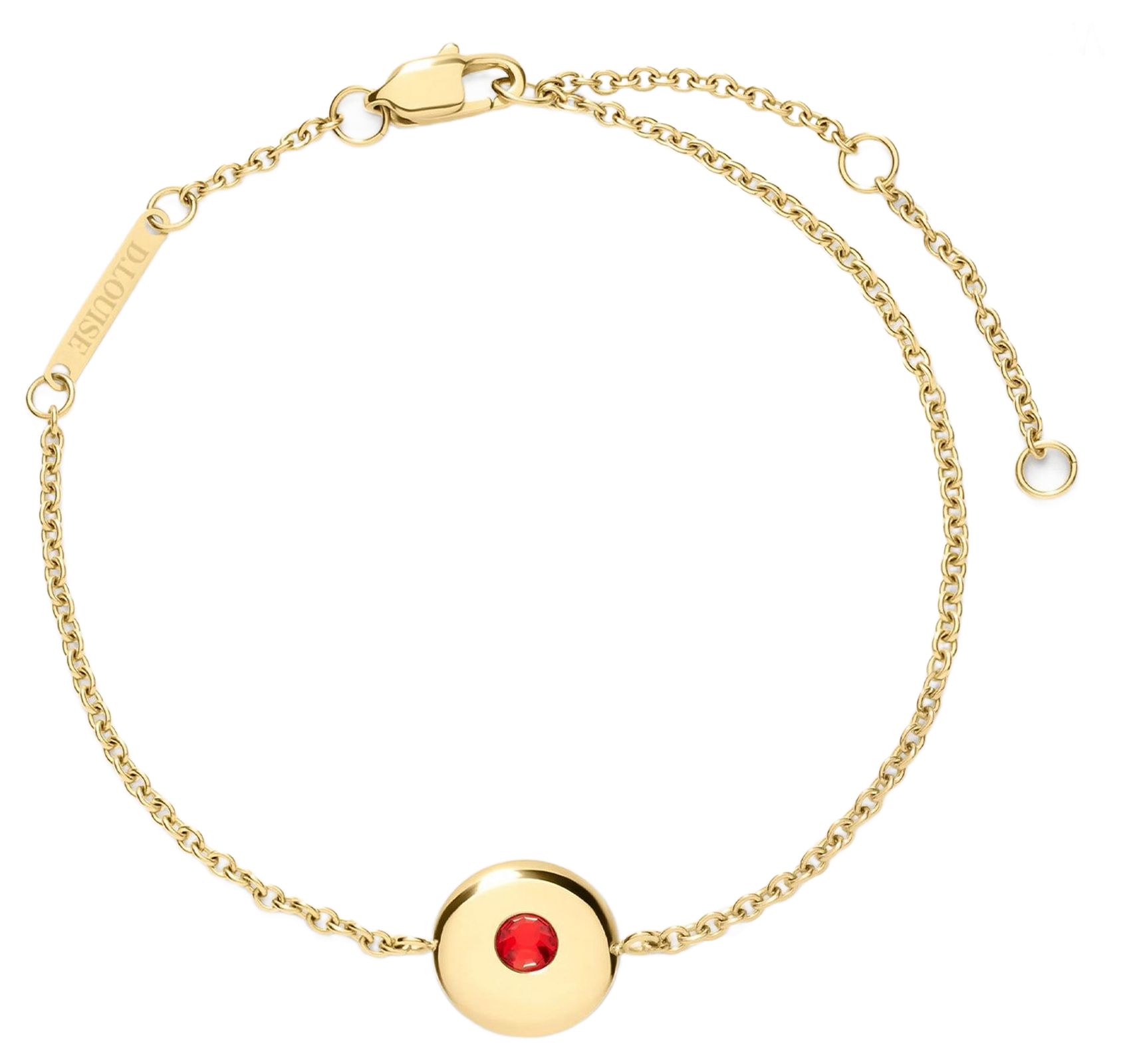 D.LOUISE YBB-023-07 14ct Yellow Gold PVD Cubic Zirconia July Jewellery