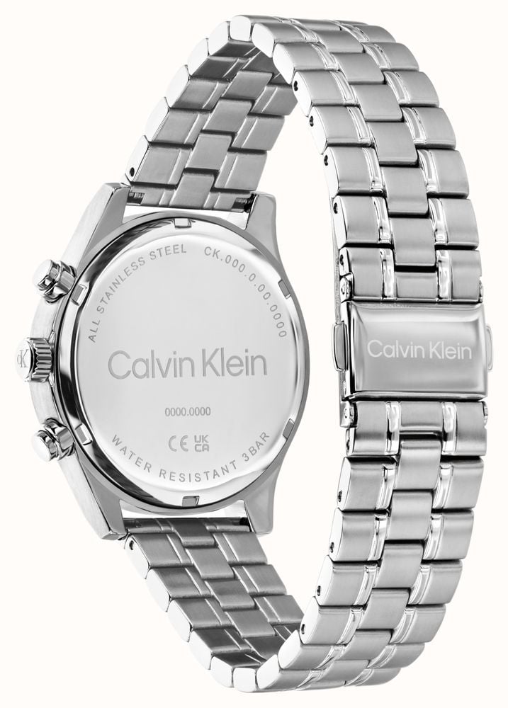 Calvin Klein Modern Vintage Multifunction Quartz (38mm) White Dial / Stainless Steel Bracelet 25200593 - alternate view 3