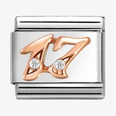 Nomination Classic Number 17 Rose Gold Charm 430315/17